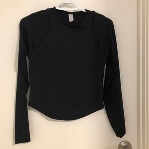 Black Cut-out Athletic top